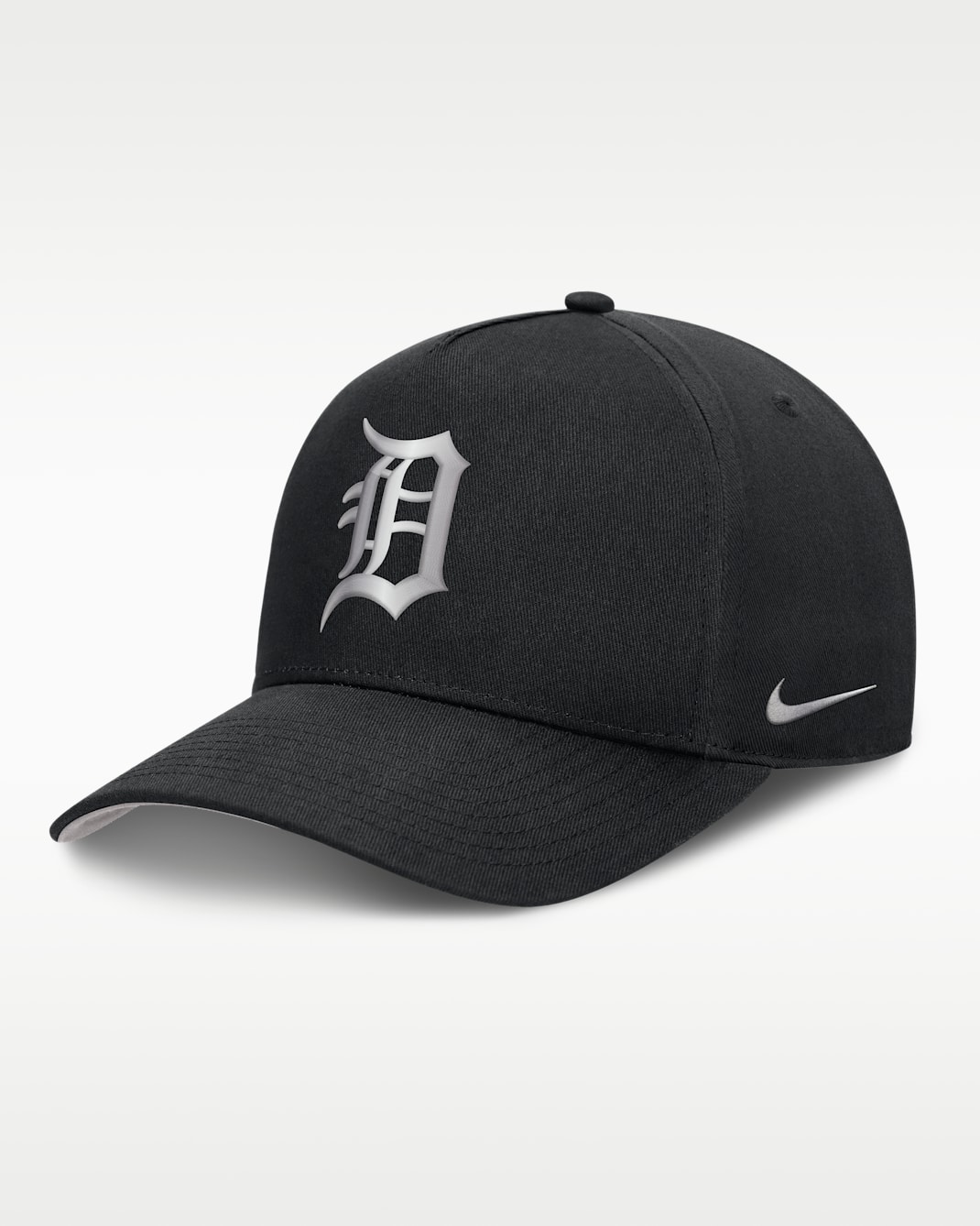 Detroit Tigers Rise Men's Nike Dri-FIT MLB A-Frame Trucker Adjustable Hat - Black/Grey