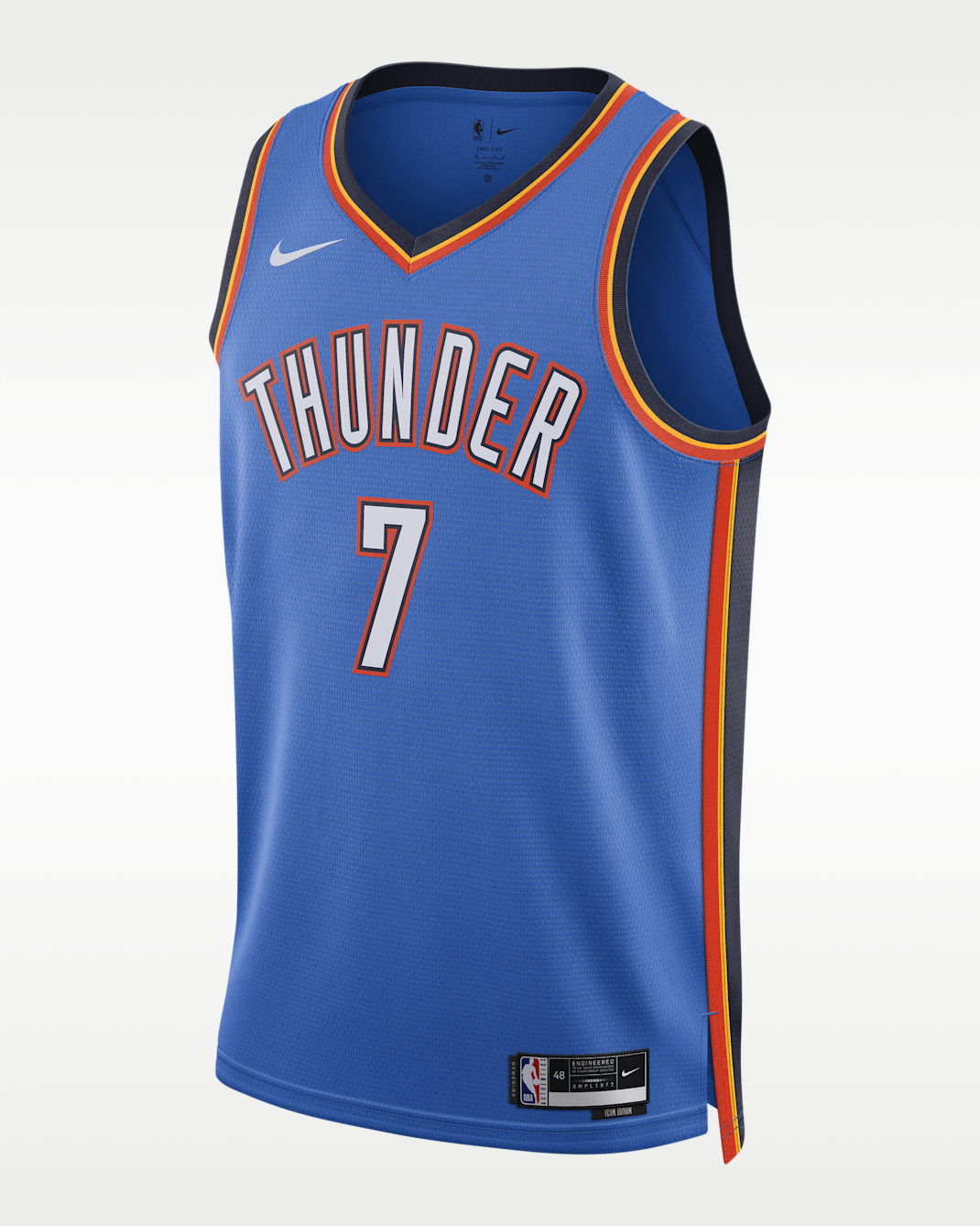 Oklahoma City Thunder Icon Edition Men's Nike Dri-FIT NBA Swingman Jersey - Signal Blue