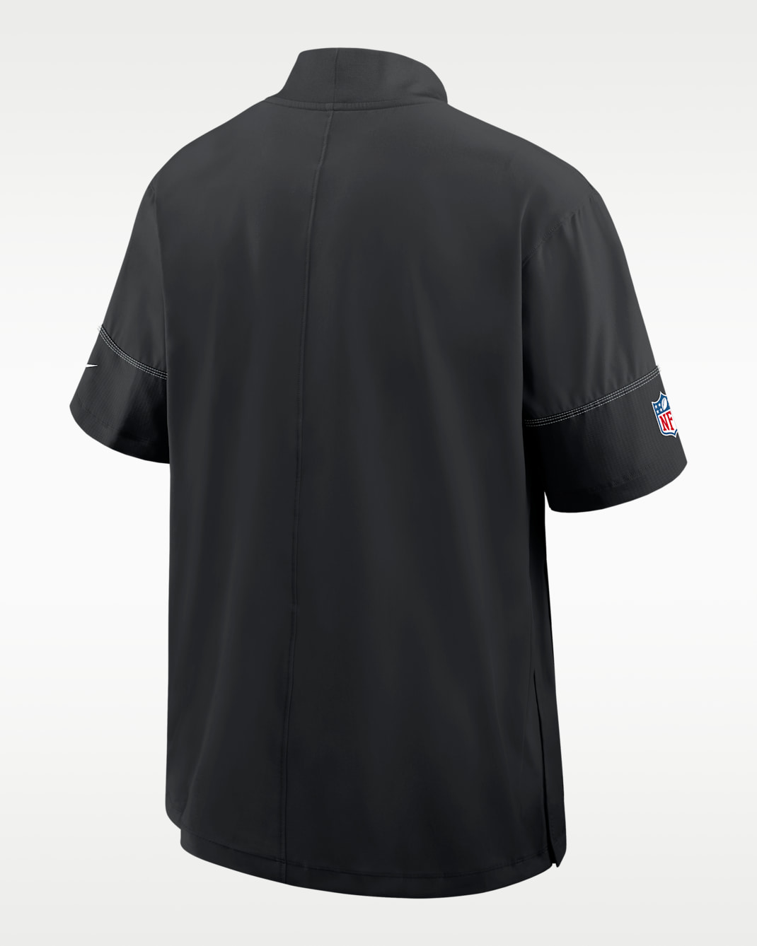 Las Vegas Raiders Sideline Coach Men's Nike NFL 1/2-Zip Short-Sleeve Hooded Jacket