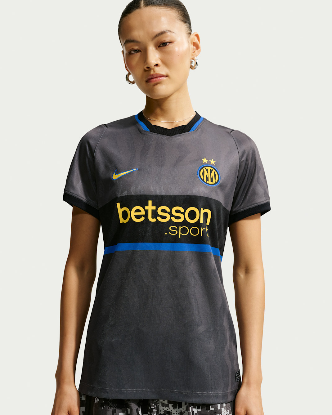 Tercera equipación Stadium Inter de Milán 2026/27 Camiseta de fútbol Replica Nike Dri-FIT - Hombre - Iron Grey/Negro/Tour Yellow