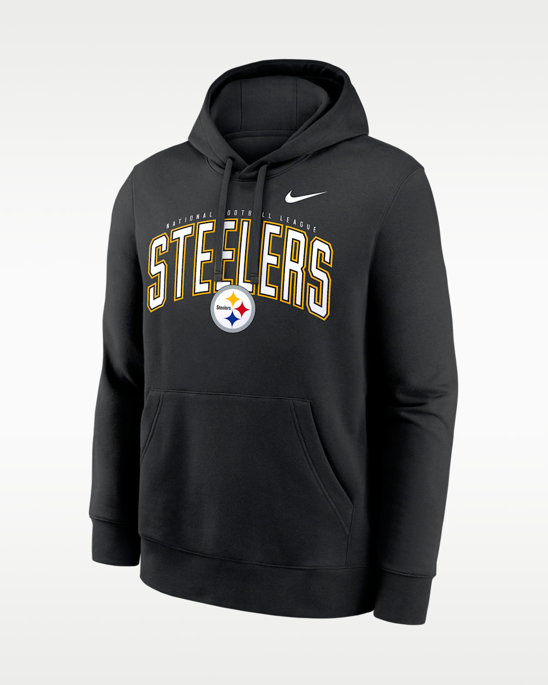 Pittsburgh Steelers Club Men's Nike NFL Pullover Hoodie - Black