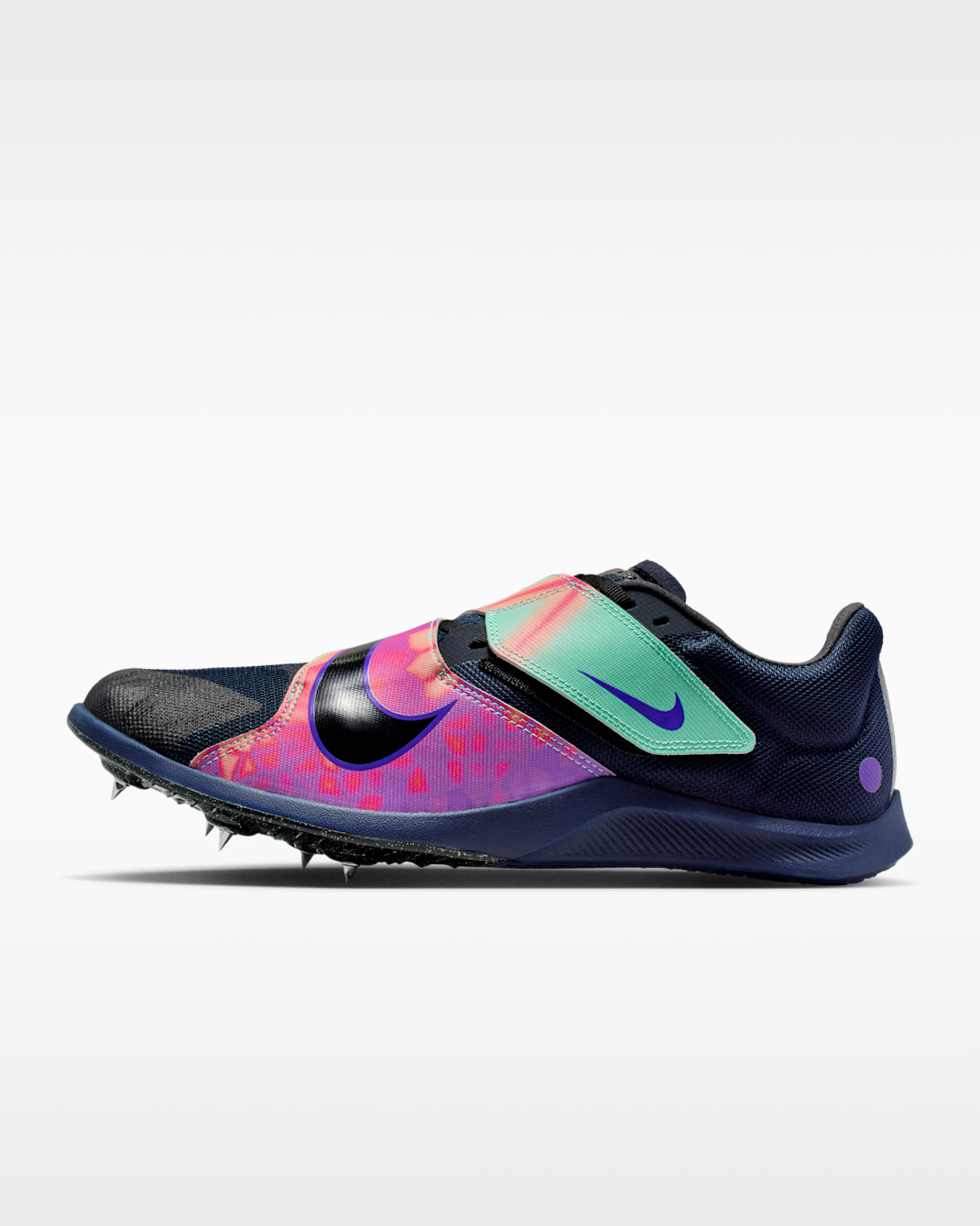 Sapatilhas de salto para atletismo Nike Zoom Rival Jump - Dark Obsidian/Esmeralda Rise/Carmesim Flash/Preto