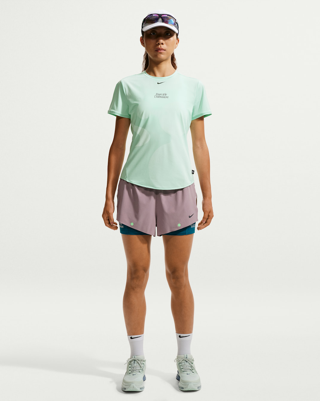 Nike Swift Women's Dri-FIT Mid-Rise 2-in-1 Running Shorts - Light Violet Ore