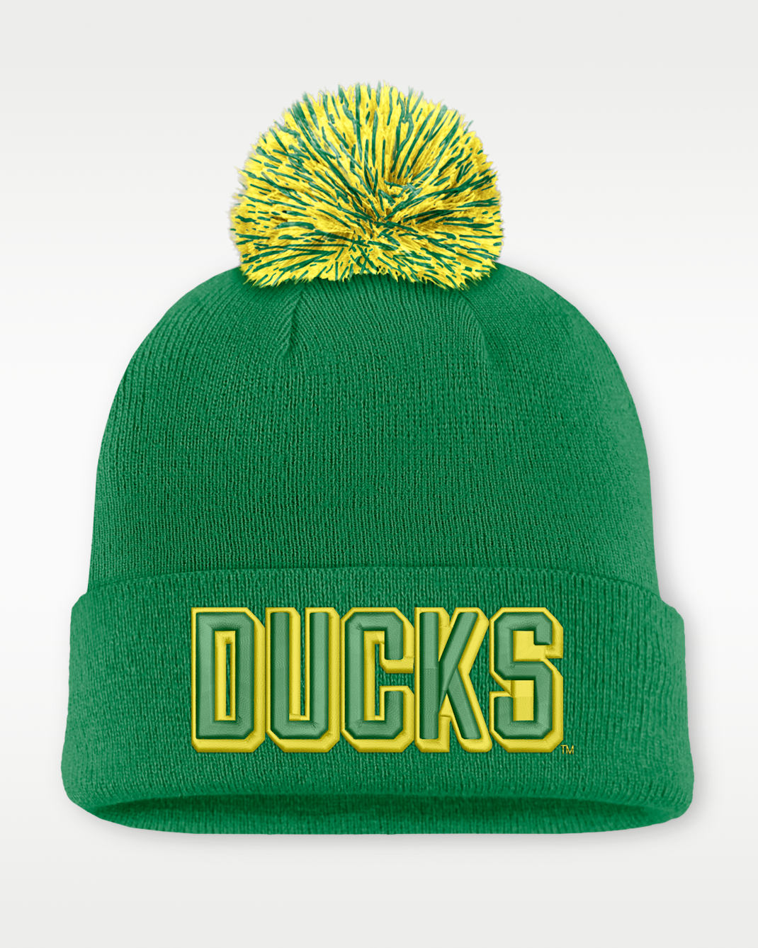 Oregon Peak Men's Nike College Cuffed Beanie - Kelly Green