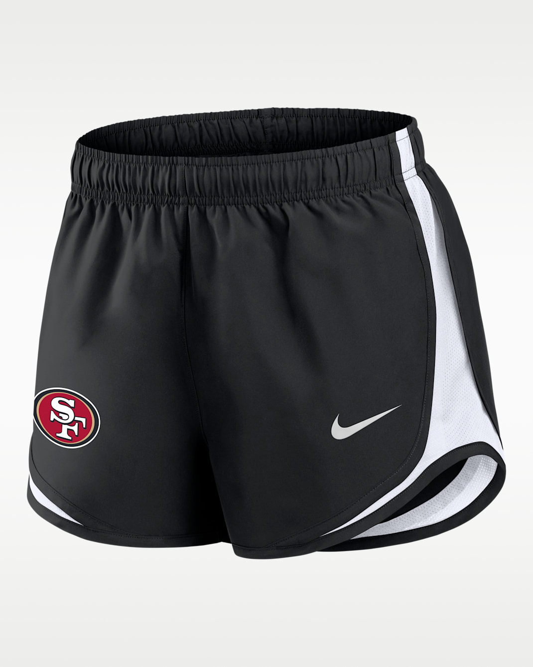 San Francisco 49ers Tempo Women's Nike Dri-FIT NFL Shorts - Black/White
