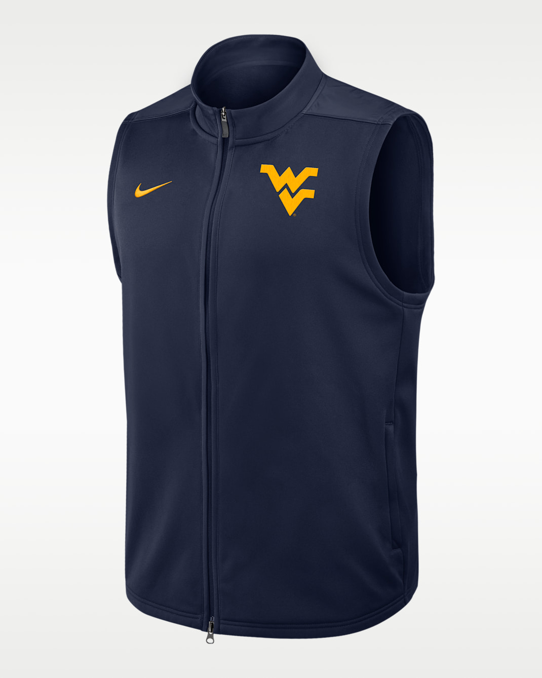 West Virginia Victory Men's Nike Therma-FIT College Full-Zip Vest - Navy
