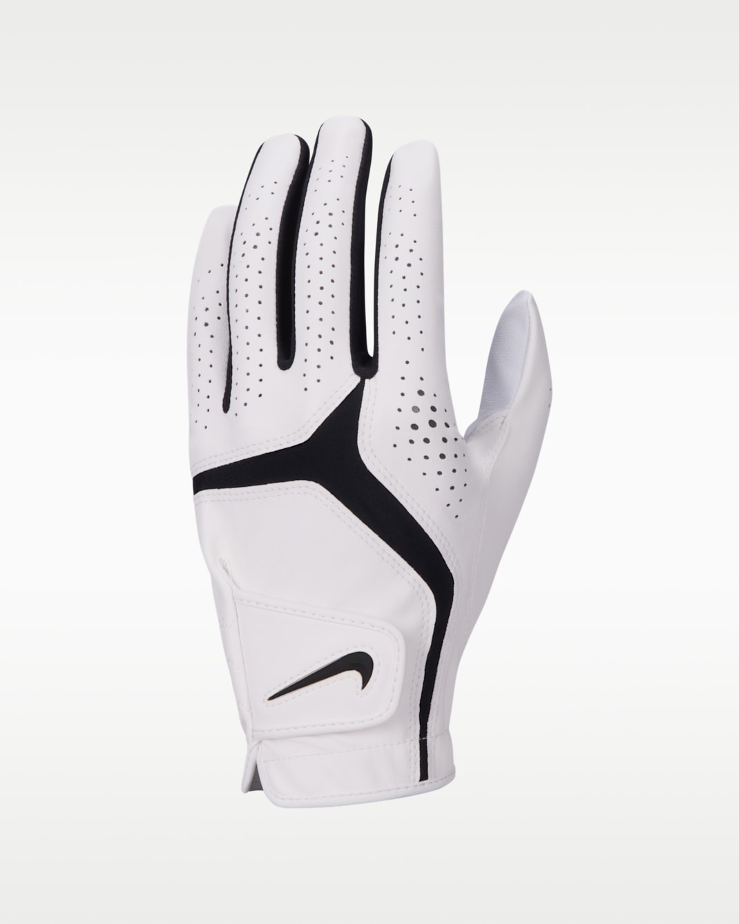 Nike Dura Feel 10 golfkesztyű (normál, balkezes) (három darabos csomag) - Pearl White/Pearl White/Fekete