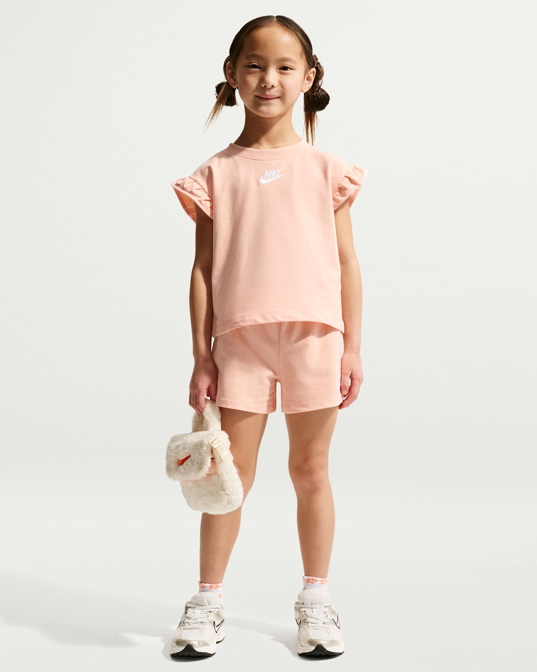 나이키 리틀키즈 투피스 베이비 프렌치 테리 세트 - 아틱 오렌지