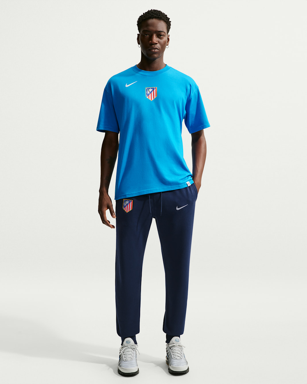 Atlético Madrid Club Men's Nike Football French Terry Joggers - Obsidian/White