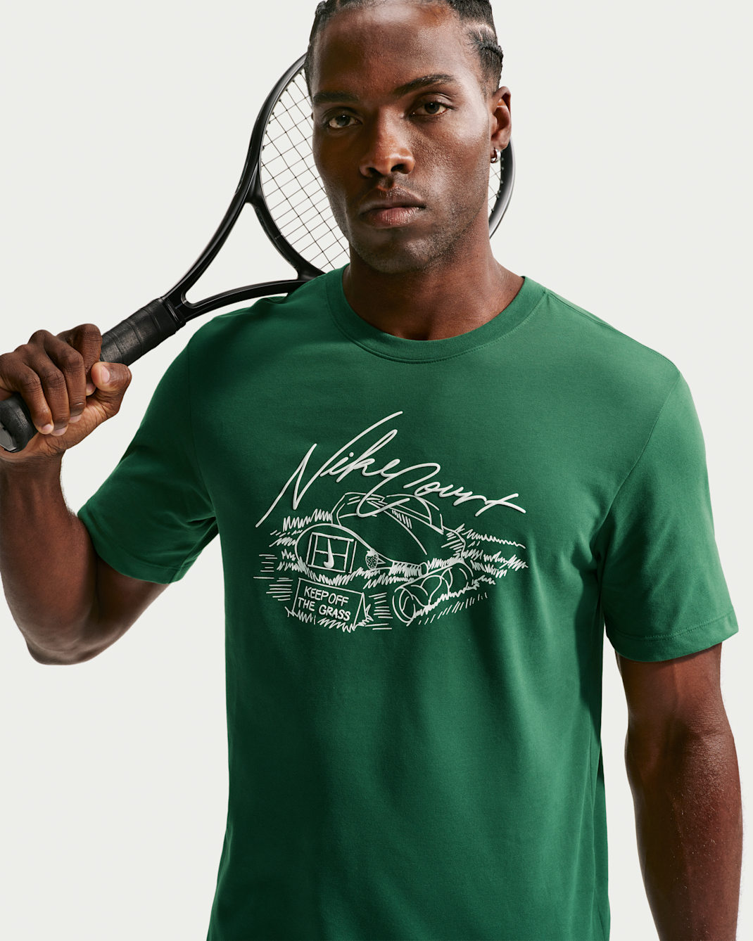 T-shirt de tennis Dri-FIT Nike pour homme - Gorge Green