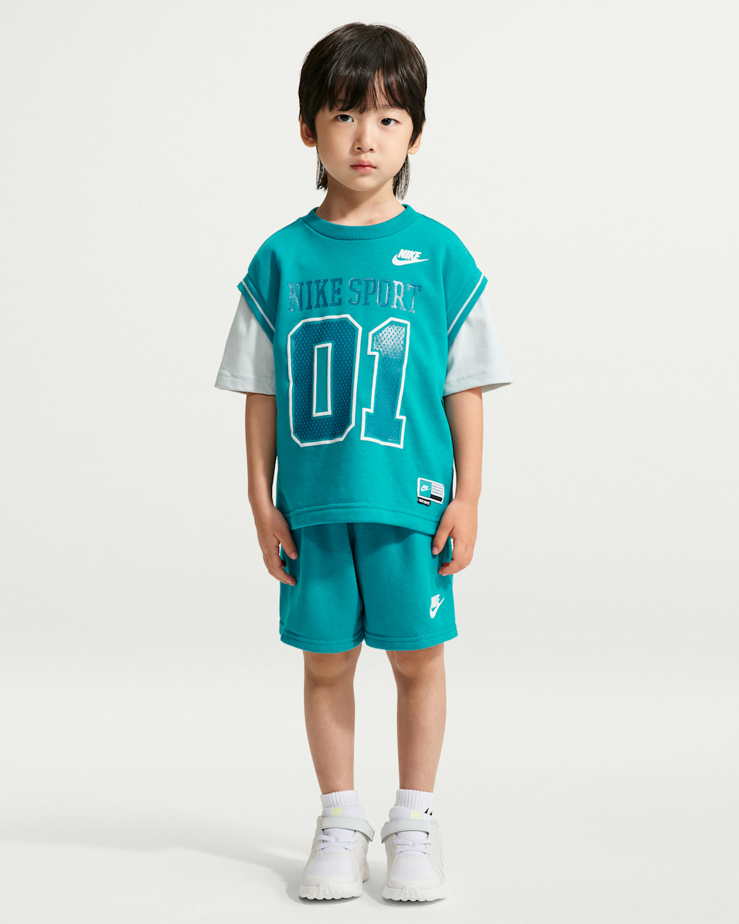 Conjunto de shorts de 2 piezas Multisport infantil Nike Sportswear - Energía