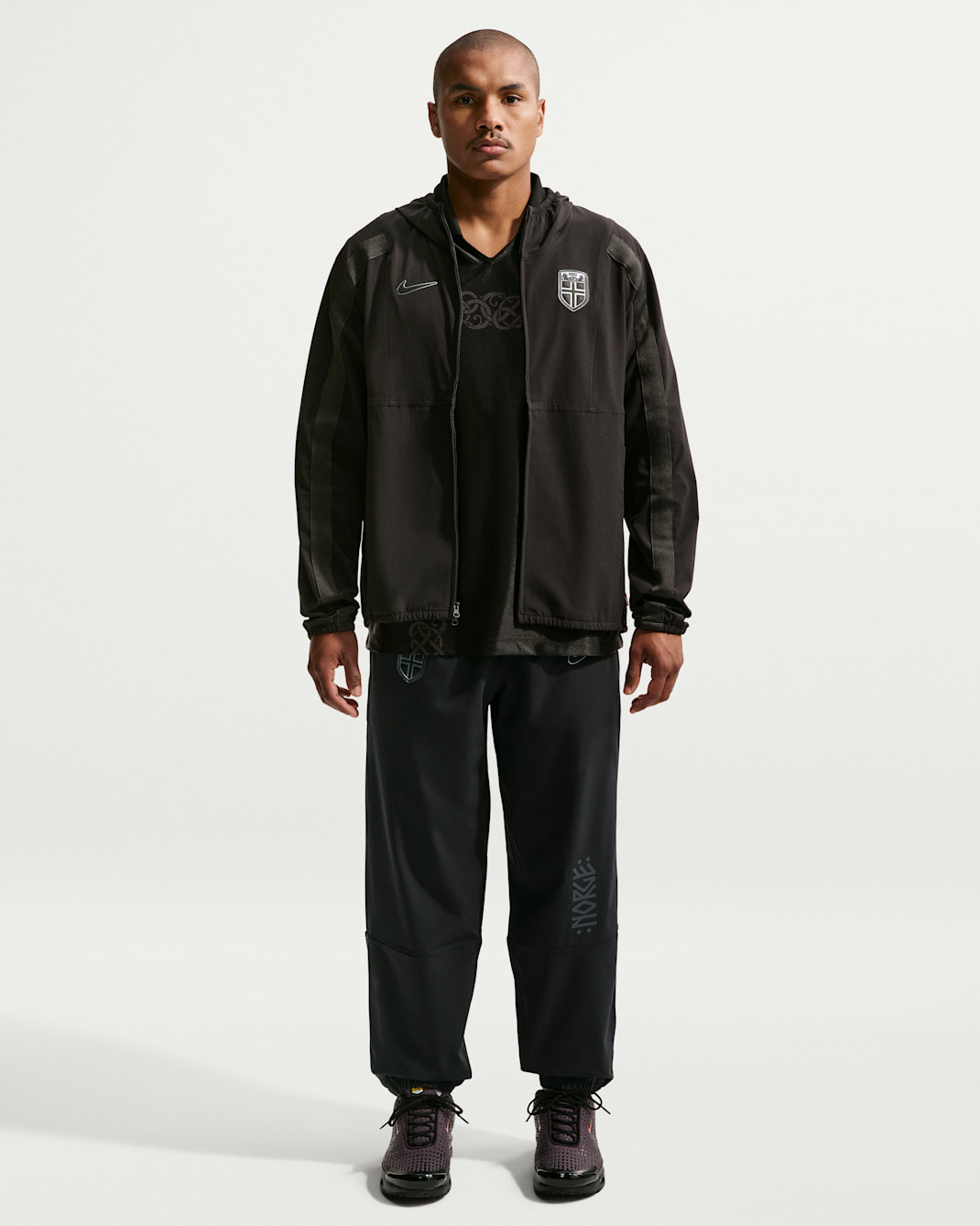 Norway Energy Men's Nike Dri-FIT Soccer Woven Pants - Black/Anthracite