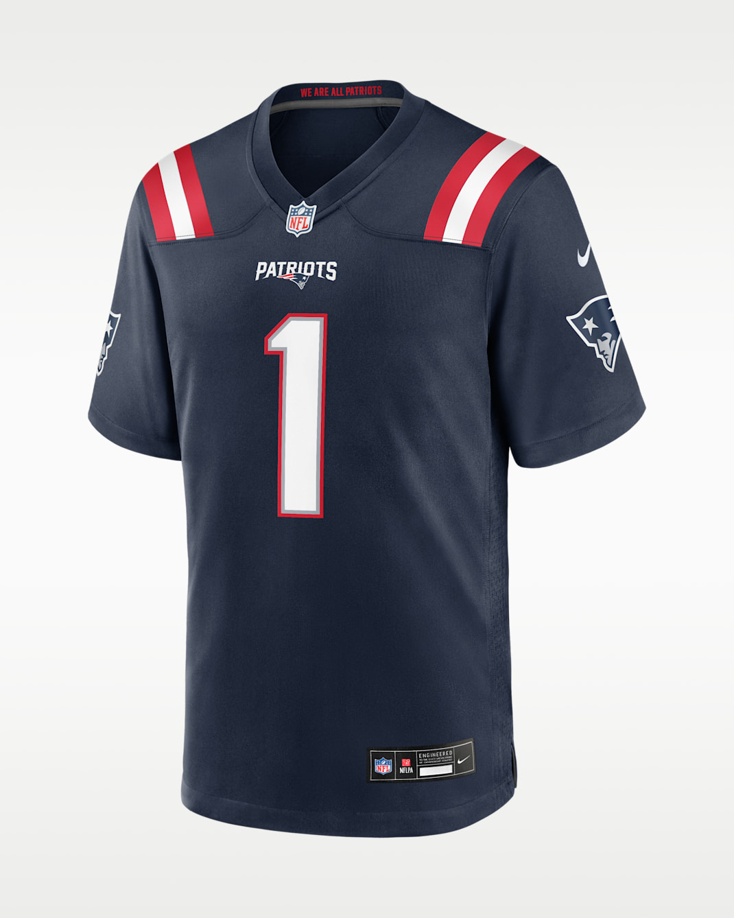 A.J. Brown New England Patriots Men's Nike NFL Game Jersey - Navy