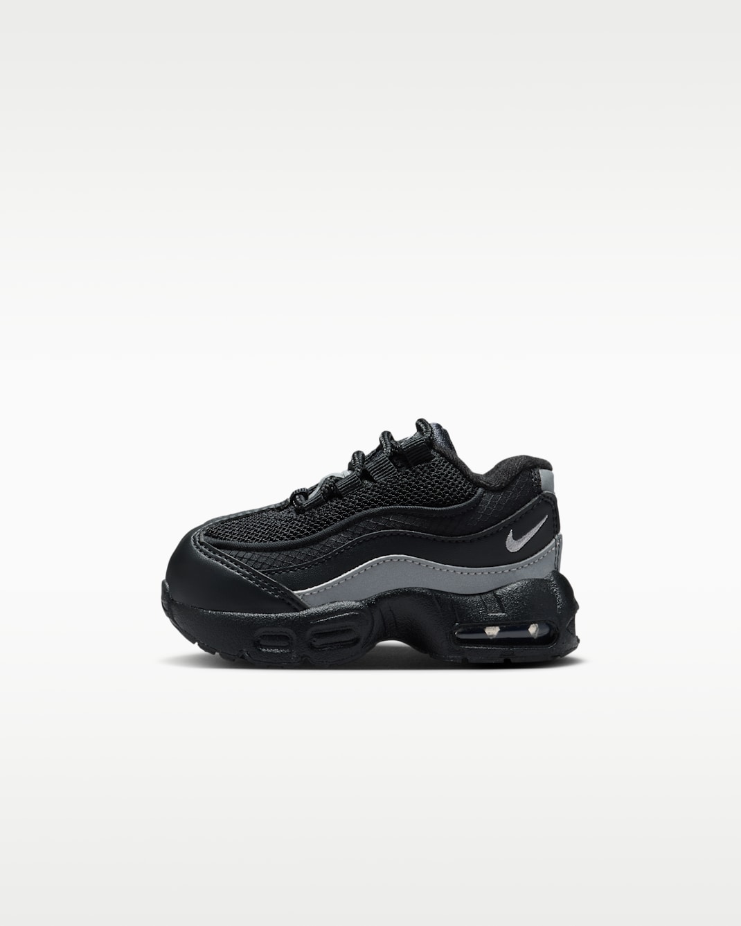 Nike Air Max 95 Recraft Baby/Toddler Shoes - Black/Black/White/Metallic Silver