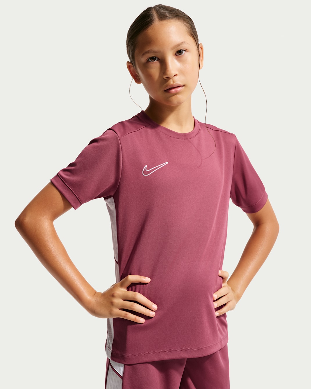 Nike Academy Dri-FIT voetbaltop voor meisjes - Pink Smoke/Wit/Pink Smoke/Wit