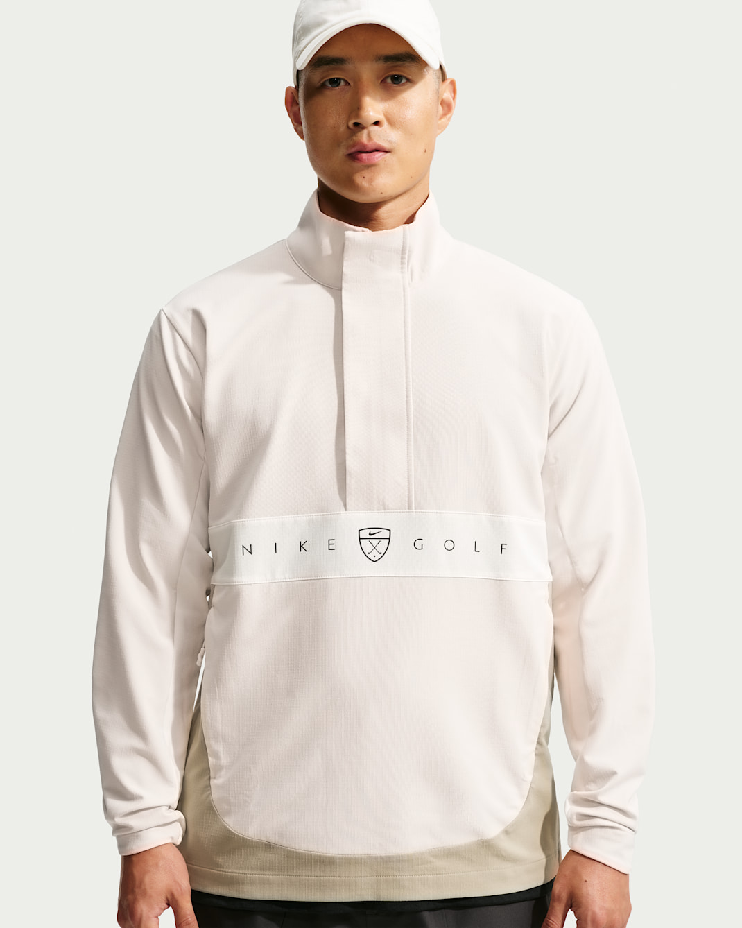 Nike Men's Repel Golf Jacket - Light Orewood Brown/Limestone/Sail/Black
