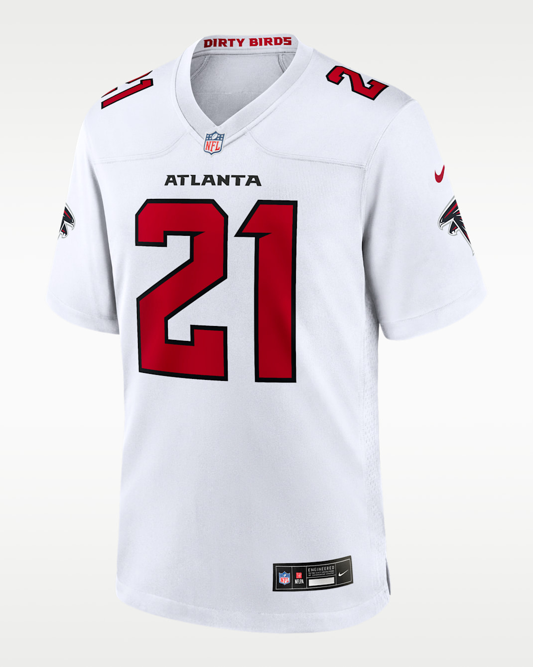 Deion Sanders Atlanta Falcons Retired Men's Nike NFL Game Jersey - White