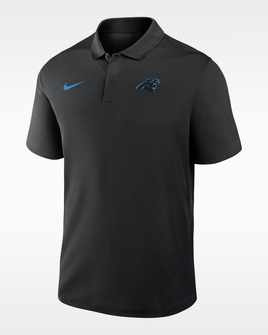 Carolina Panthers Logo Victory Men's Nike Dri-FIT NFL Polo - Black