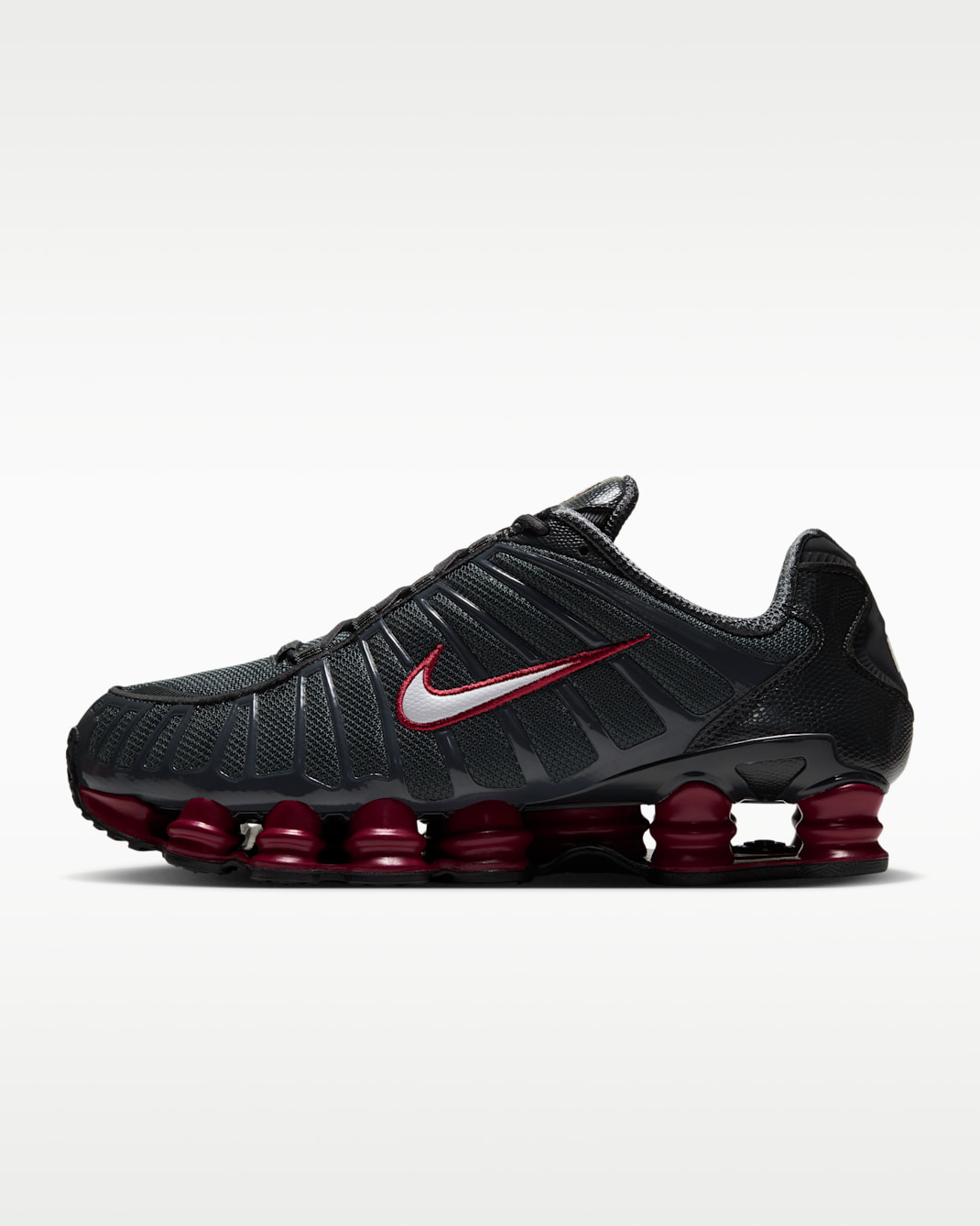 Nike Shox TL Men's Shoes - Anthracite/Black/White/Tough Red