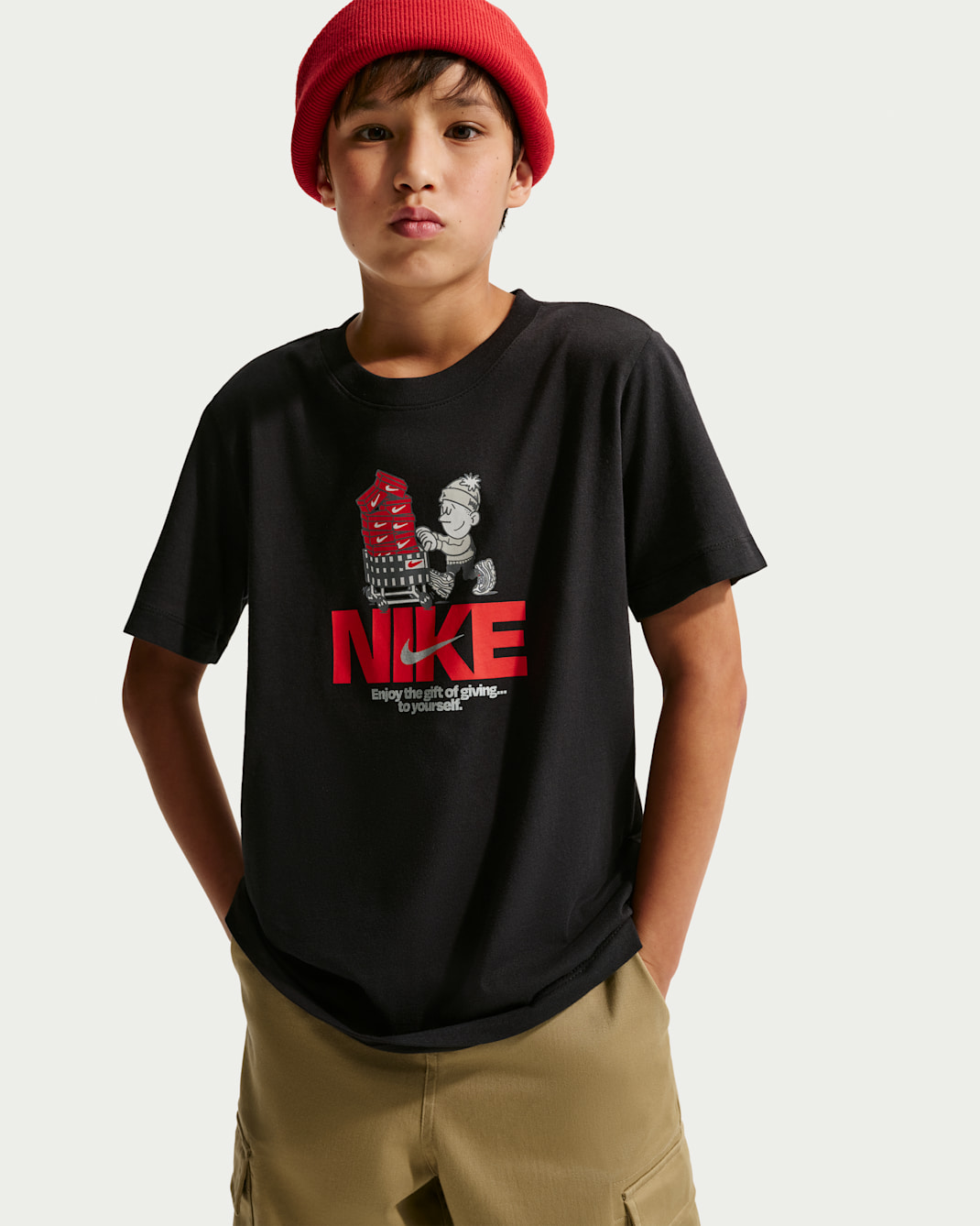 Nike Sportswear Big Kids' T-Shirt - Black