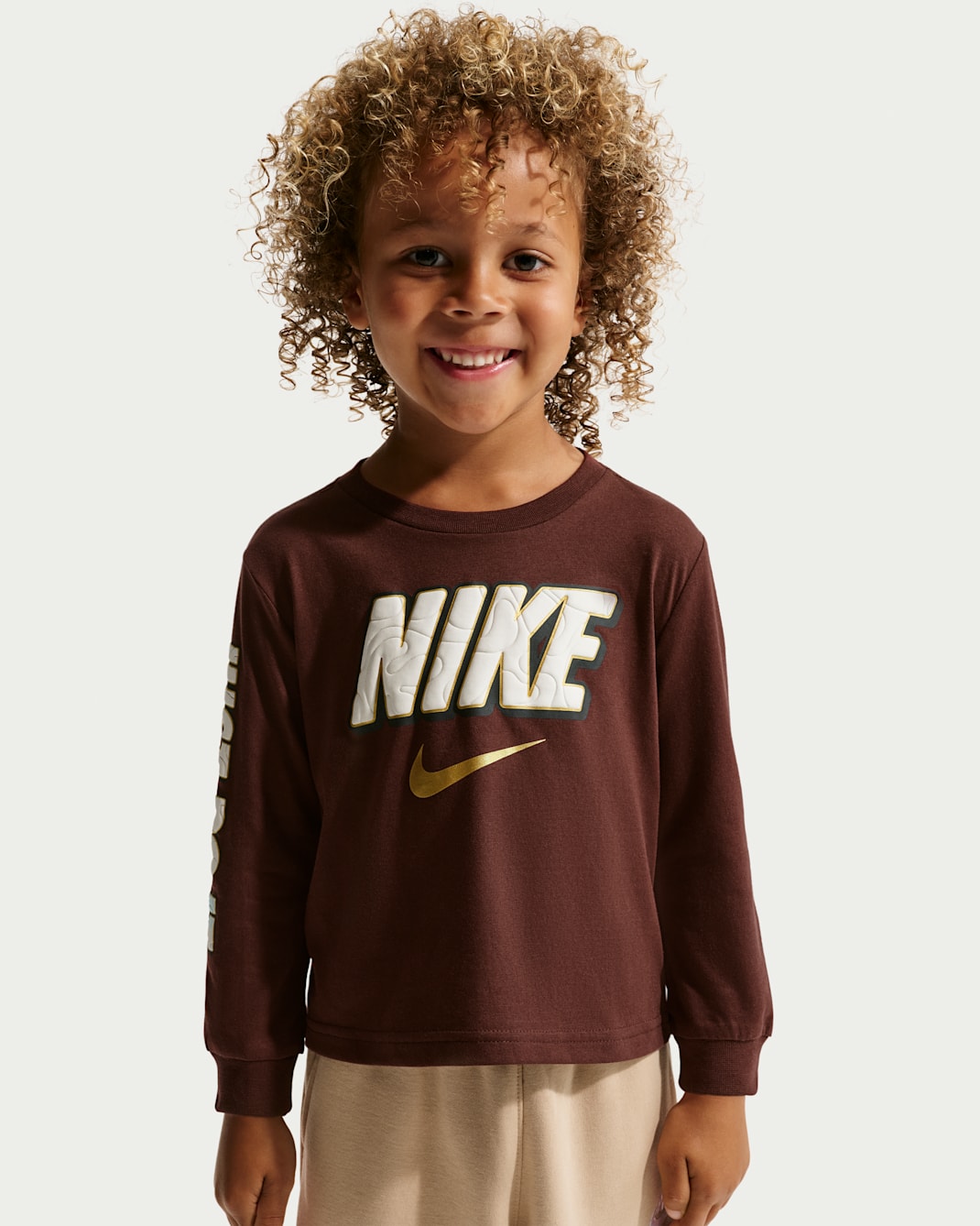 Nike Sportswear Toddler Frosted Futura Long-Sleeve T-Shirt - Mystic Dates
