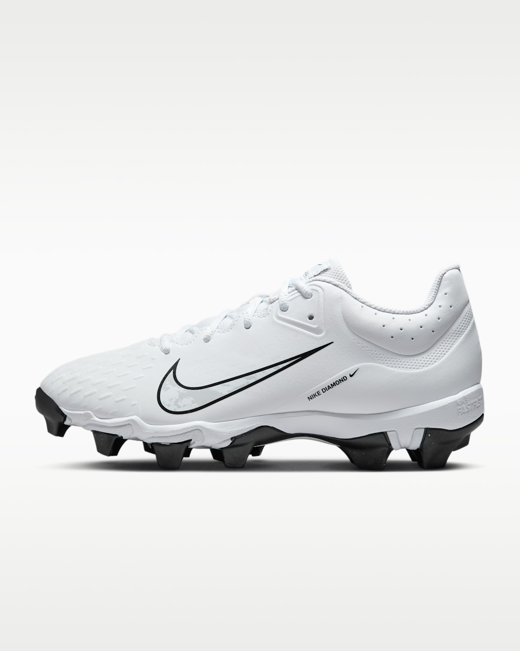 Nike Hyperdiamond 4 Keystone Women's Softball Cleats - White/Black/Pure Platinum