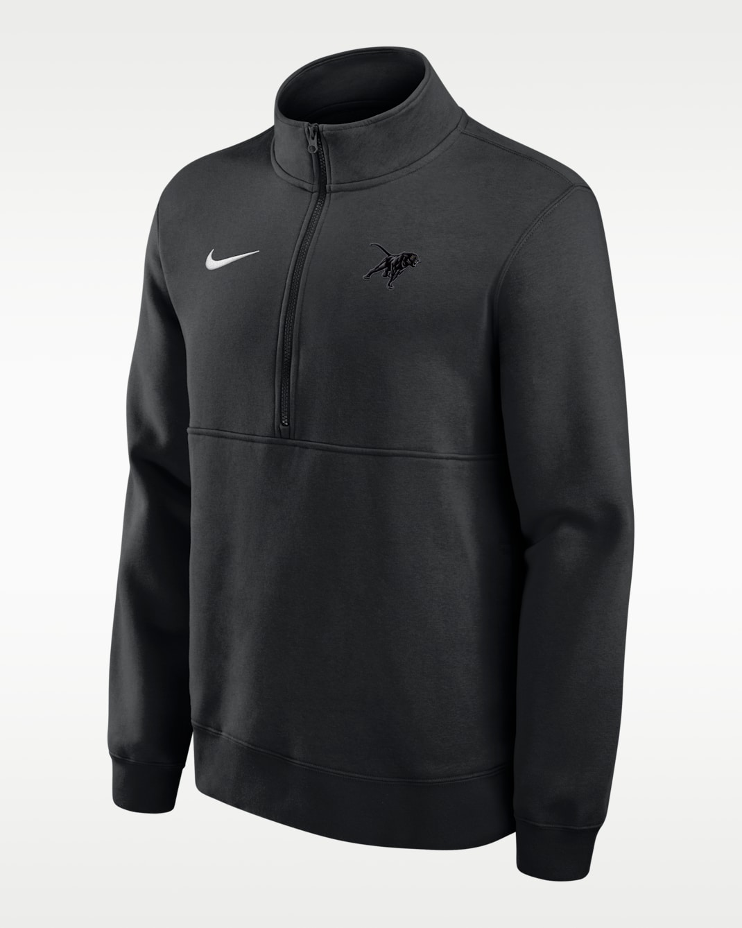 Prairie View A&M University Panthers Club Men's Nike College Fleece Half-Zip Top - Black