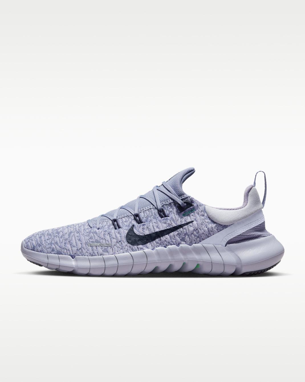 Nike Free Run 5.0 Men's Road Running Shoes - Oxygen Purple/Indigo Haze/Electric Algae/Gridiron