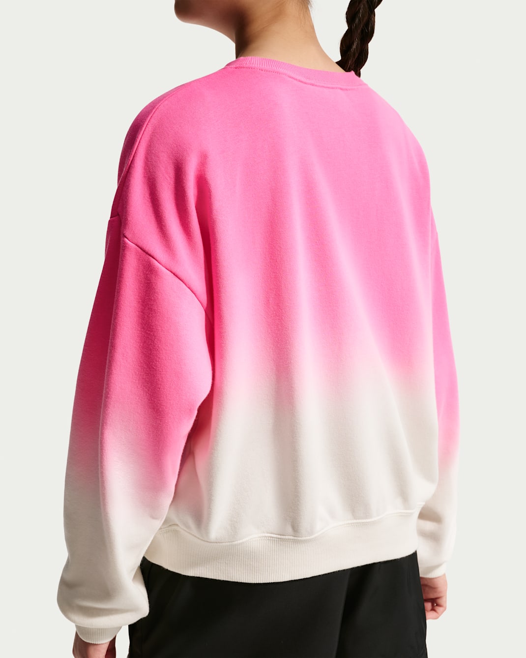 Nike Studio Fleece Lightweight Big Kids' (Girls') Oversized Graphic Crew
