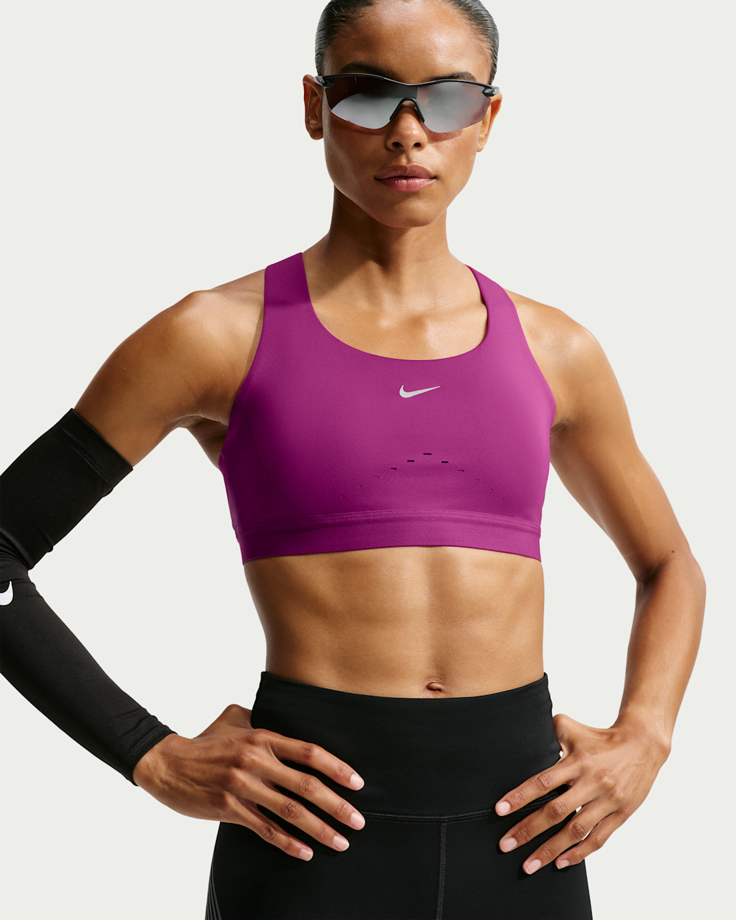 Nike Swift Women's High-Support Lightly Lined Sports Bra - True Berry
