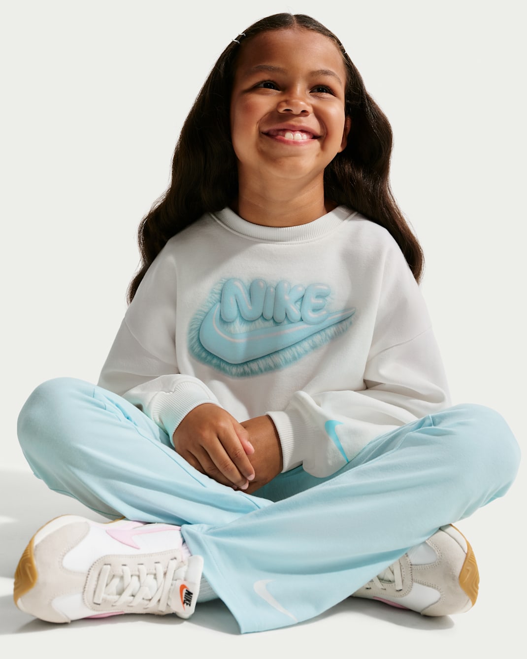 Nike Little Kids' Dream Float Boyfriend Crew and Leggings Set