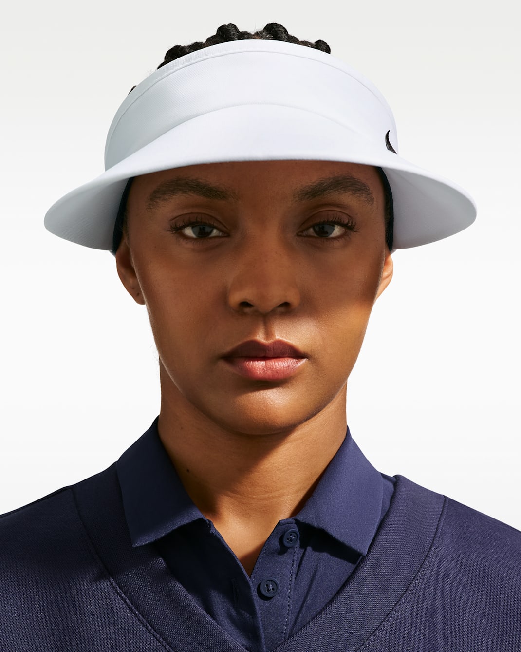 나이키 에이스 드라이 핏 골프 바이저 - 화이트/앤트러사이트/블랙