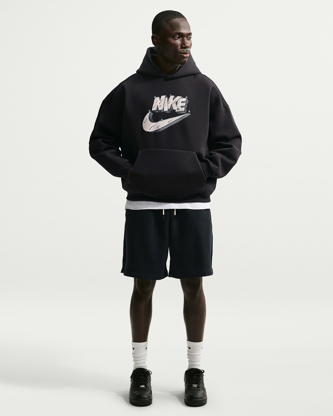 Nike Standard Issue Men's Brushed Pullover Basketball Hoodie