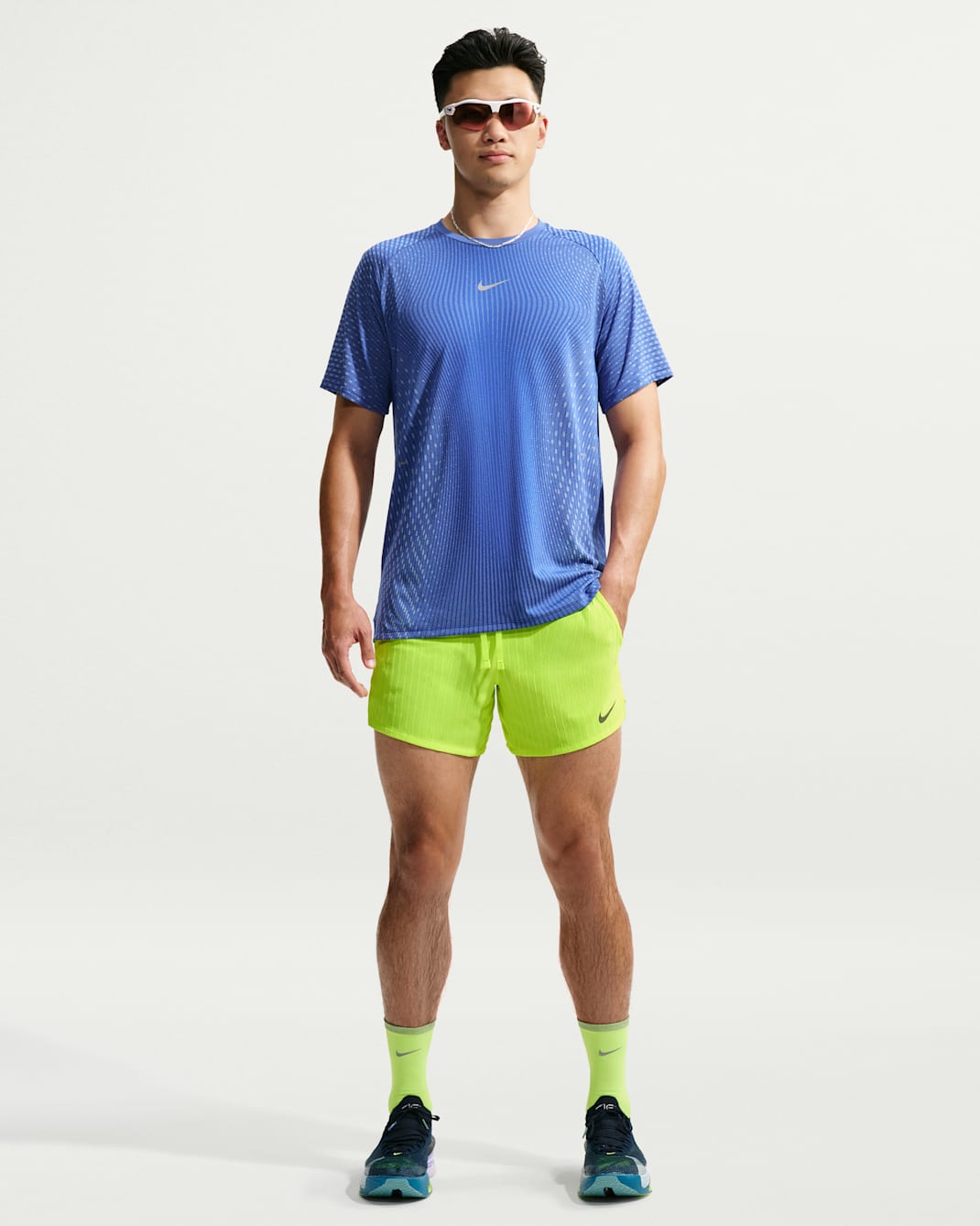 Nike Stride Men's Aero-FIT 12.5cm (approx.) Brief-Lined Running Shorts - Volt