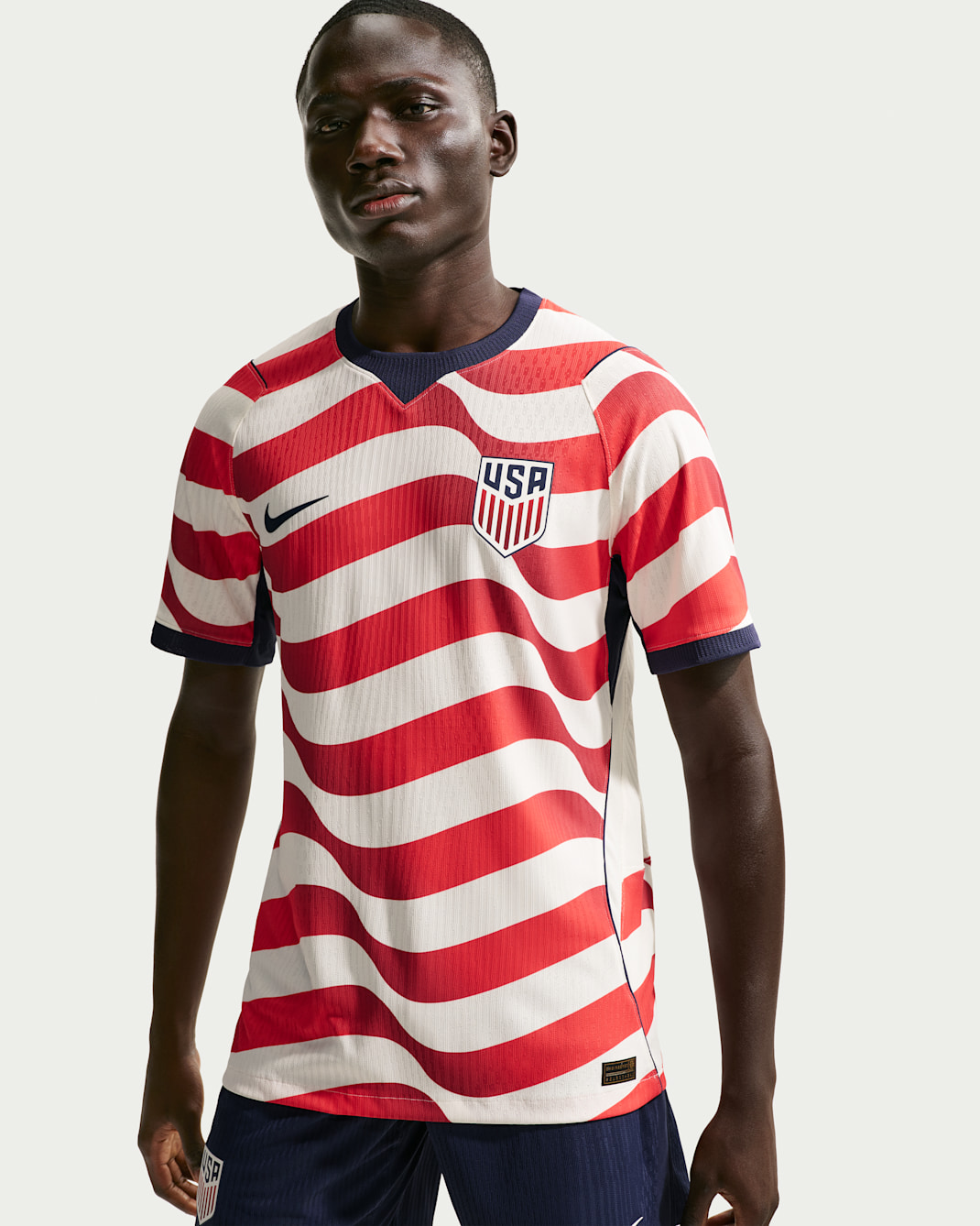 Maglia ufficiale da calcio Nike Aero-FIT USMNT 2026 Match Home – Uomo - Sail/Midnight Navy/Midnight Navy