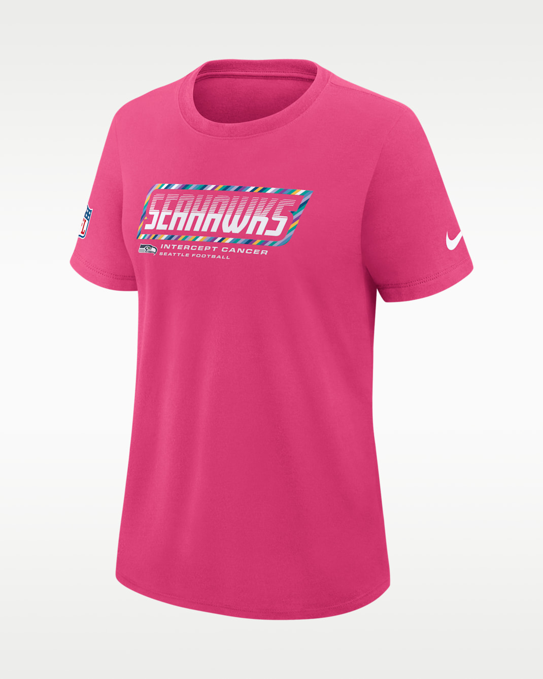 Seattle Seahawks Crucial Catch Women's Nike Dri-FIT NFL T-Shirt - Pink