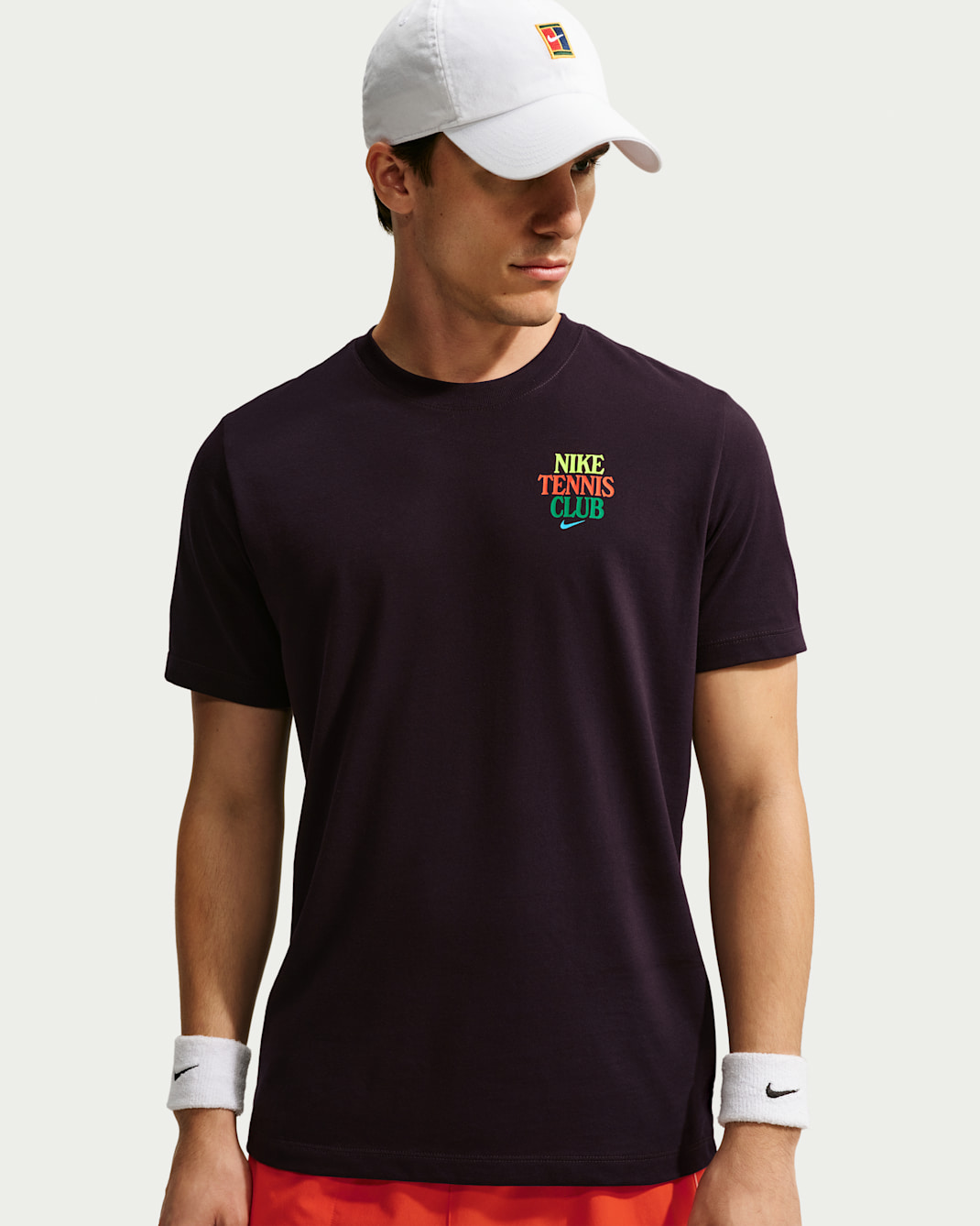 NikeCourt Men's Dri-FIT Tennis T-Shirt - Burgundy Ash