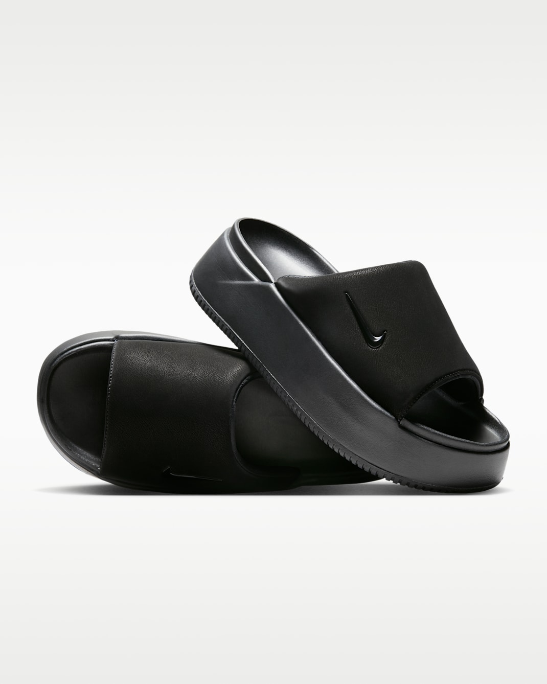 Nike Calm Elevation Women's Slides - Black/Black