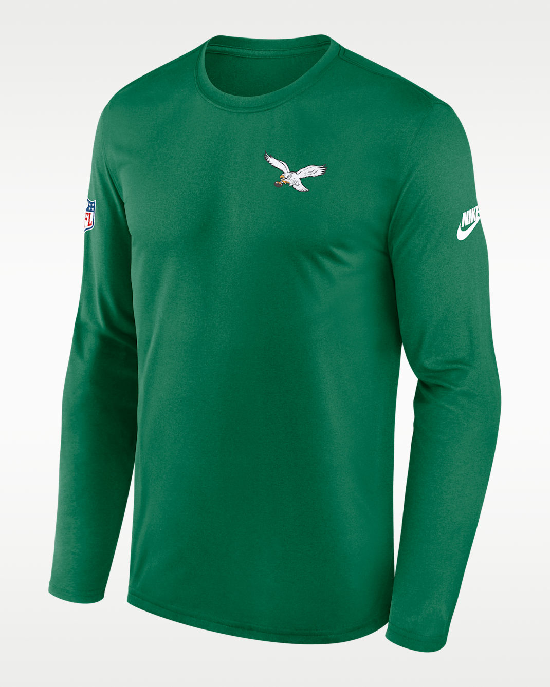 Philadelphia Eagles Alt Legend Small Logo Men's Nike Dri-FIT NFL Long-Sleeve T-Shirt - Green