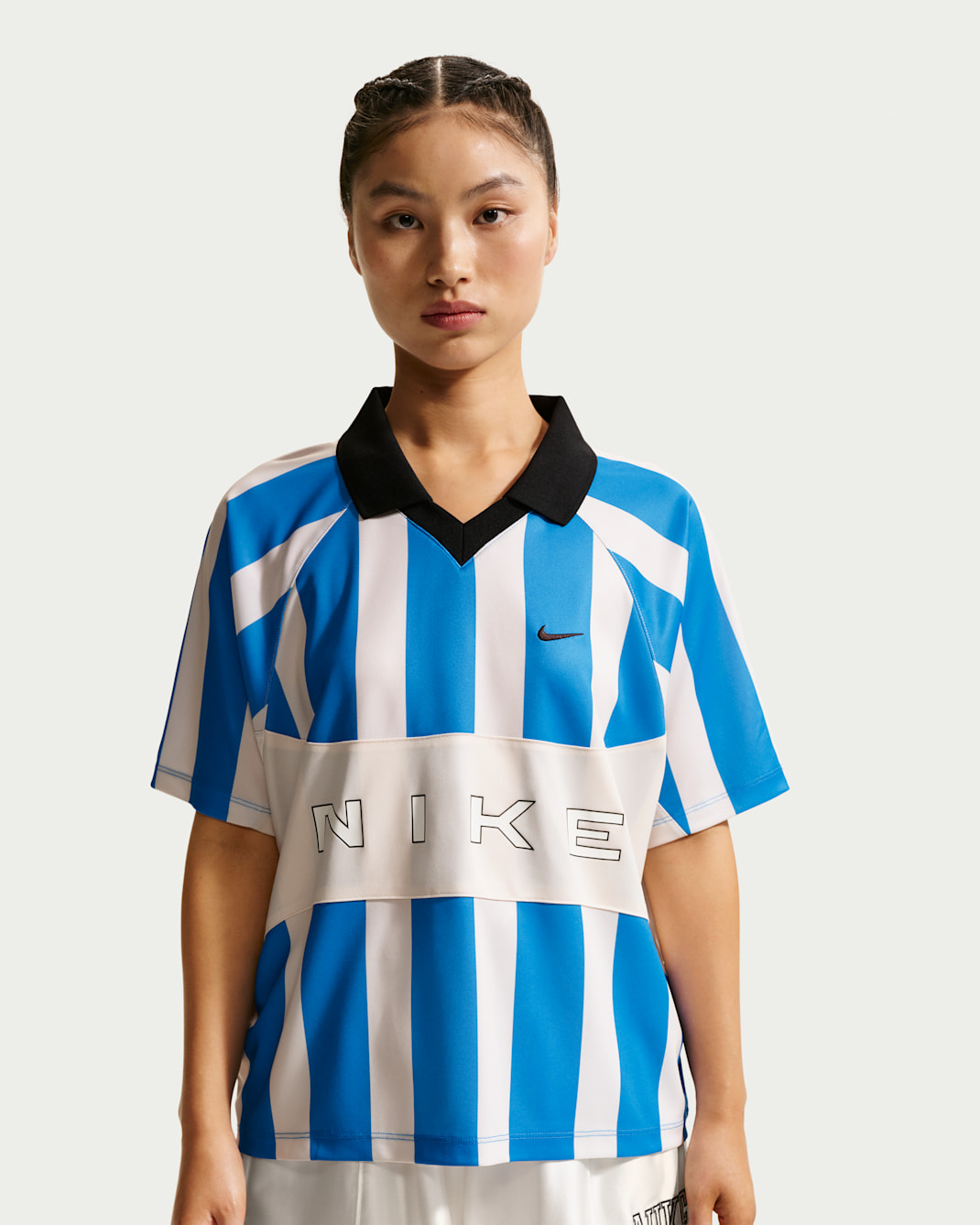 나이키 스포츠웨어 여성 오버사이즈 저지 - 라이트 포토 블루/초크/라이트 포토 블루/블랙