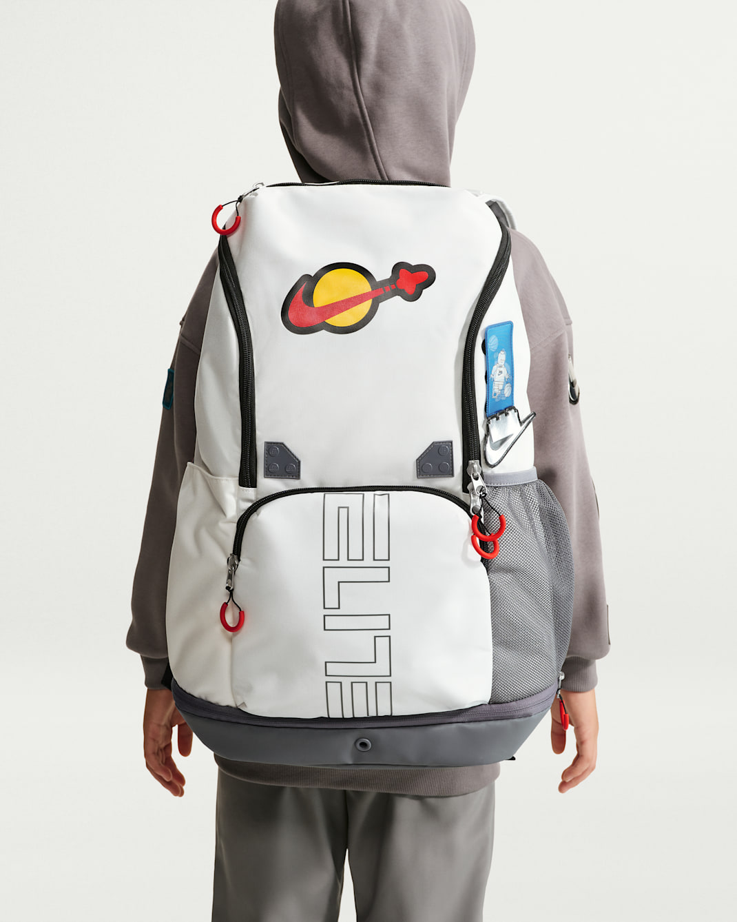 Mochila (32 L) Nike Varsity Elite - Vela/Gris humo/Rojo enérgico
