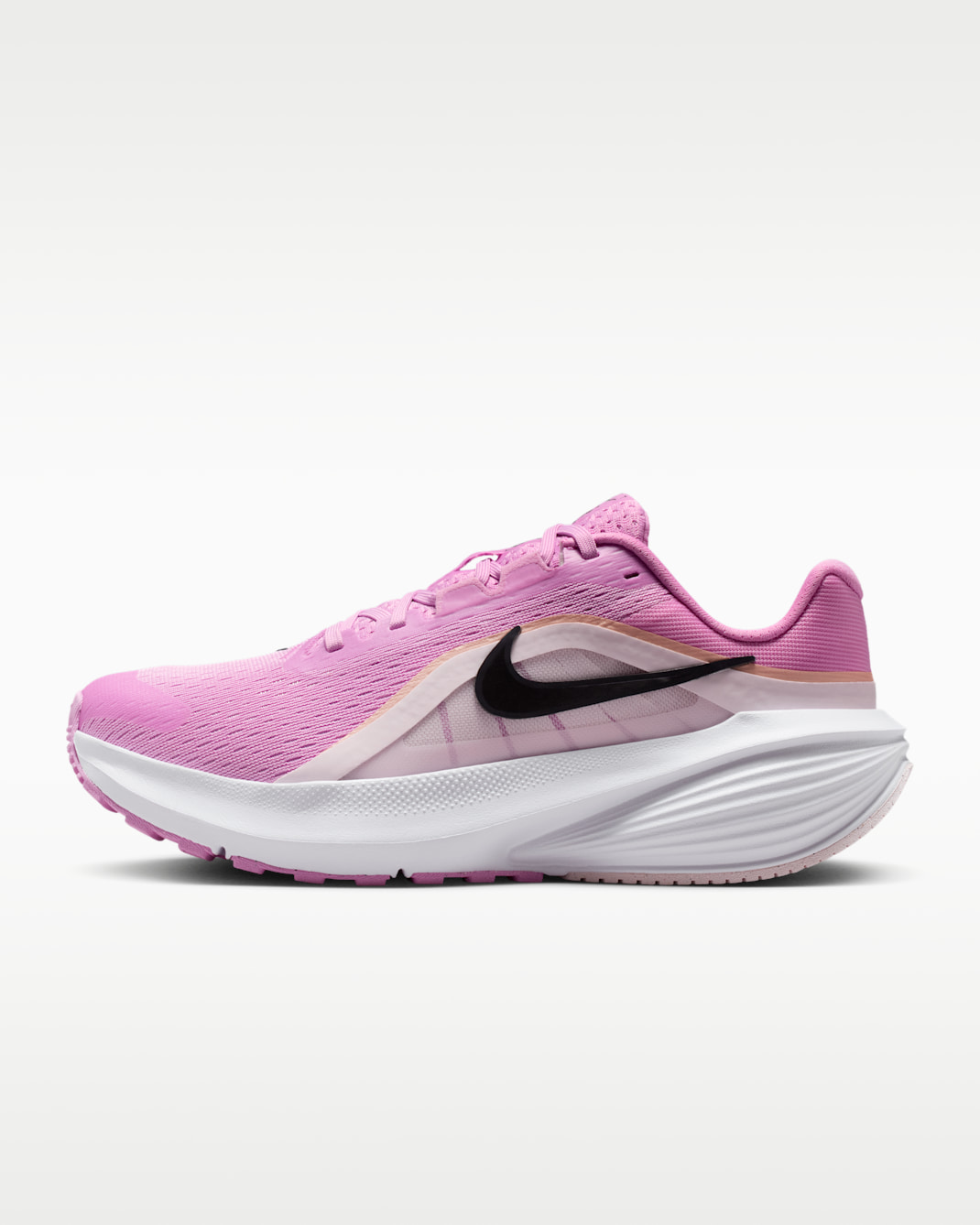 Nike Downshifter 14 Women's Road Running Shoes (Wide) - Light Magenta/Off Noir/White/Black