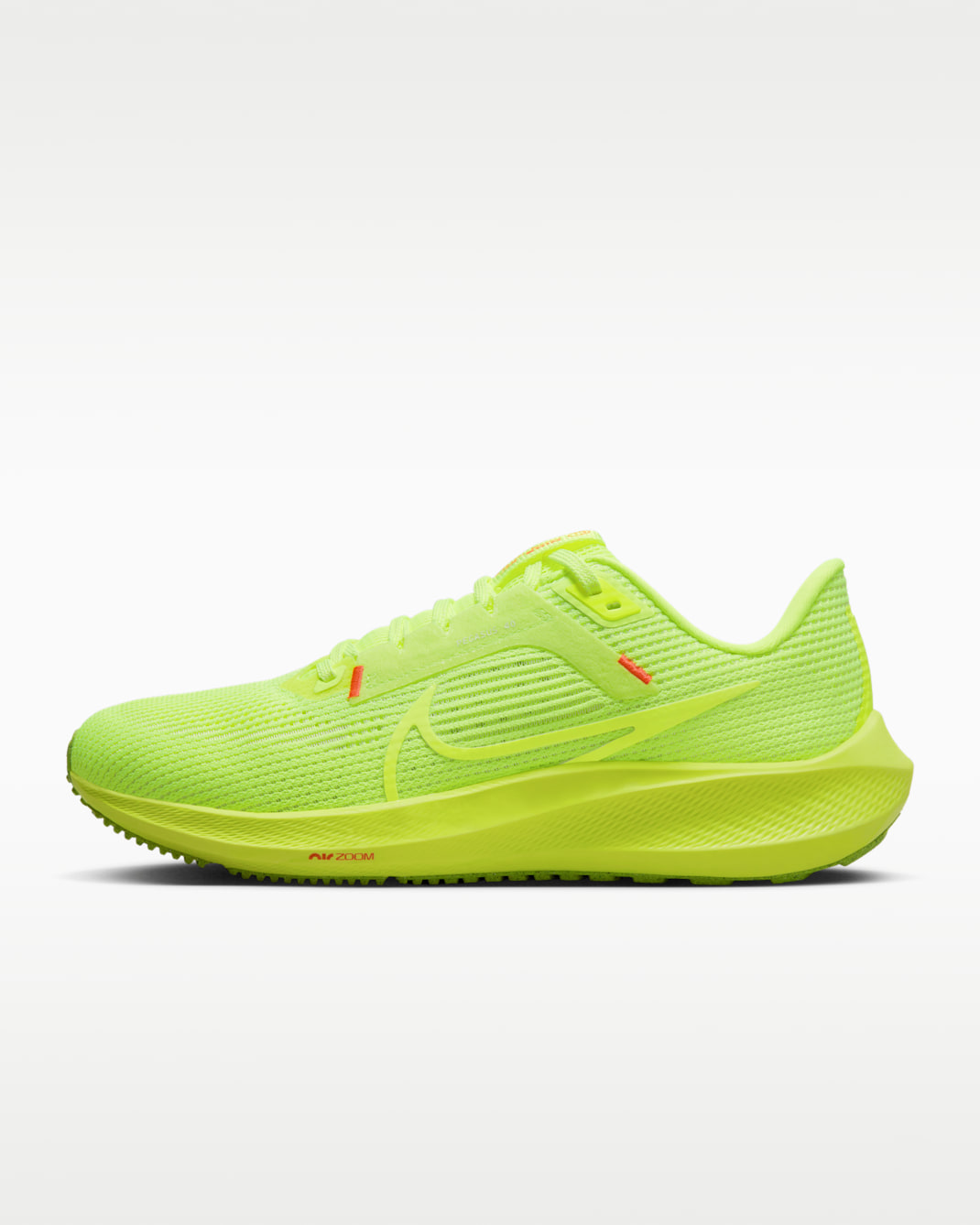 รองเท้าวิ่งโร้ดรันนิ่งผู้หญิง Nike Pegasus 40 - Volt/Barely Volt/Bright Crimson/Volt