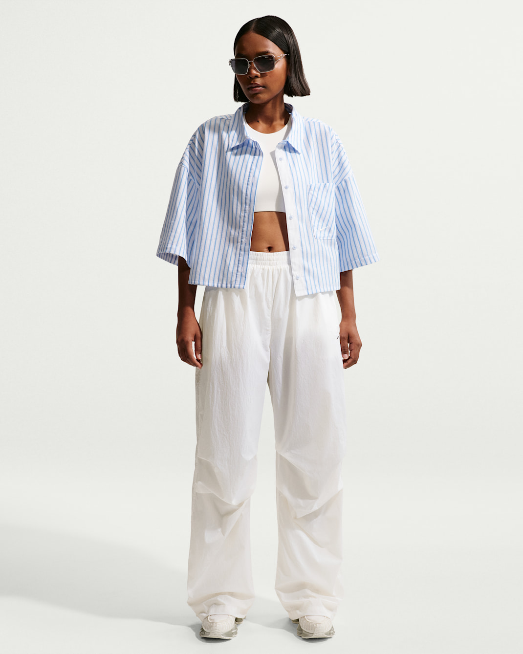 Nike Sportswear Women's Mid-Rise Lightweight UV Pants - Sail/Black