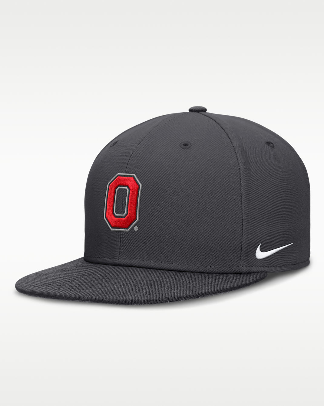 Ohio State Pro Men's Nike Dri-FIT College Fitted Hat - Anthracite