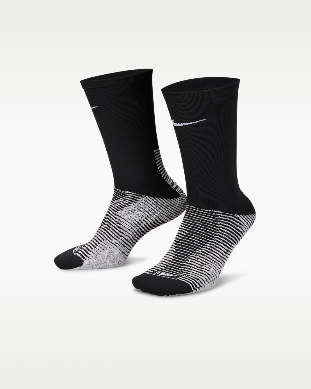 Středně vysoké fotbalové ponožky NikeGrip Vapor Strike - Černá/Bílá