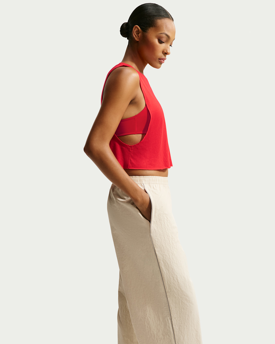 NikeSKIMS Performance Cotton Blend Women's Cropped Tank Top