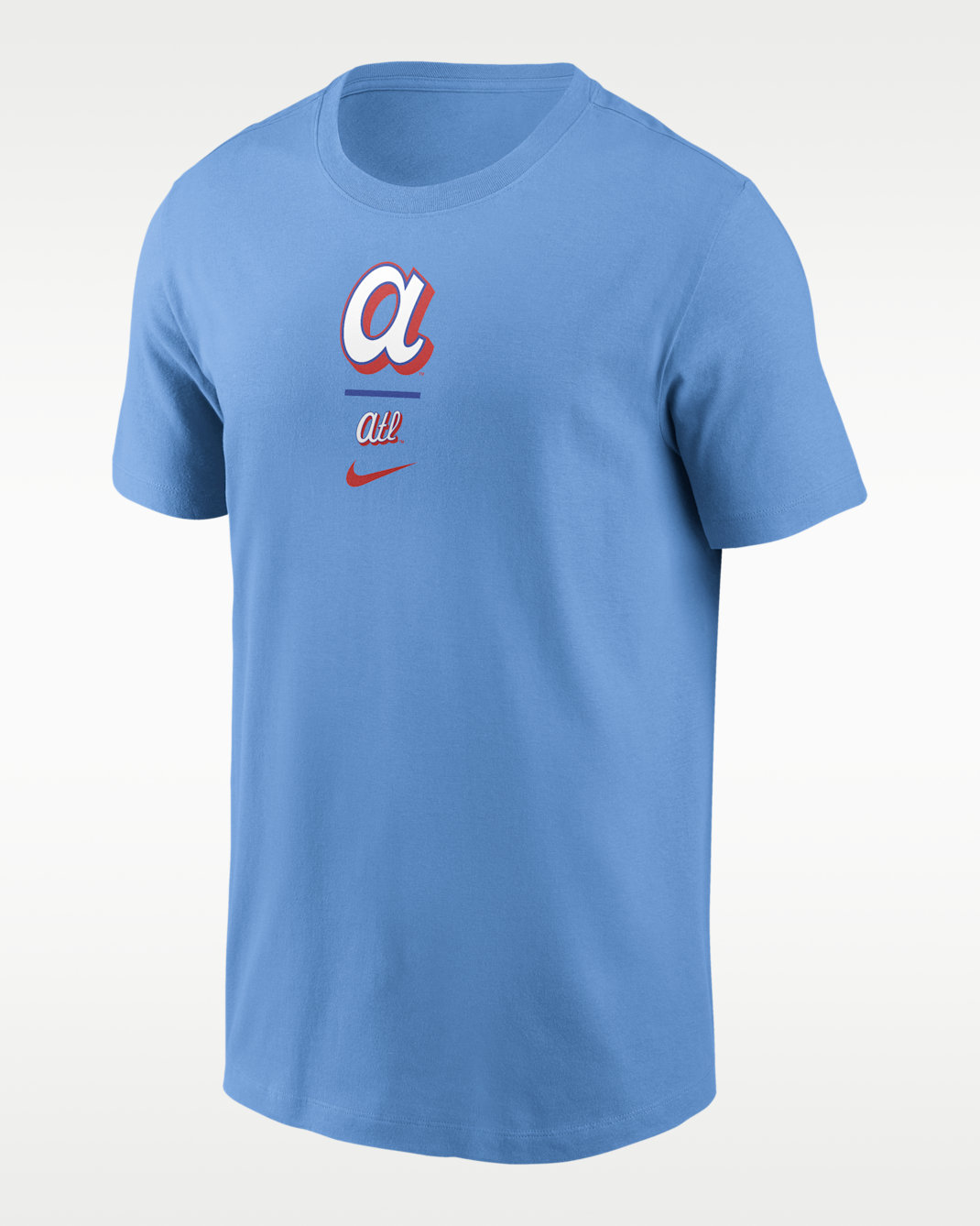 Atlanta Braves City Connect 2-Hit Men's Nike MLB T-Shirt - Light Blue