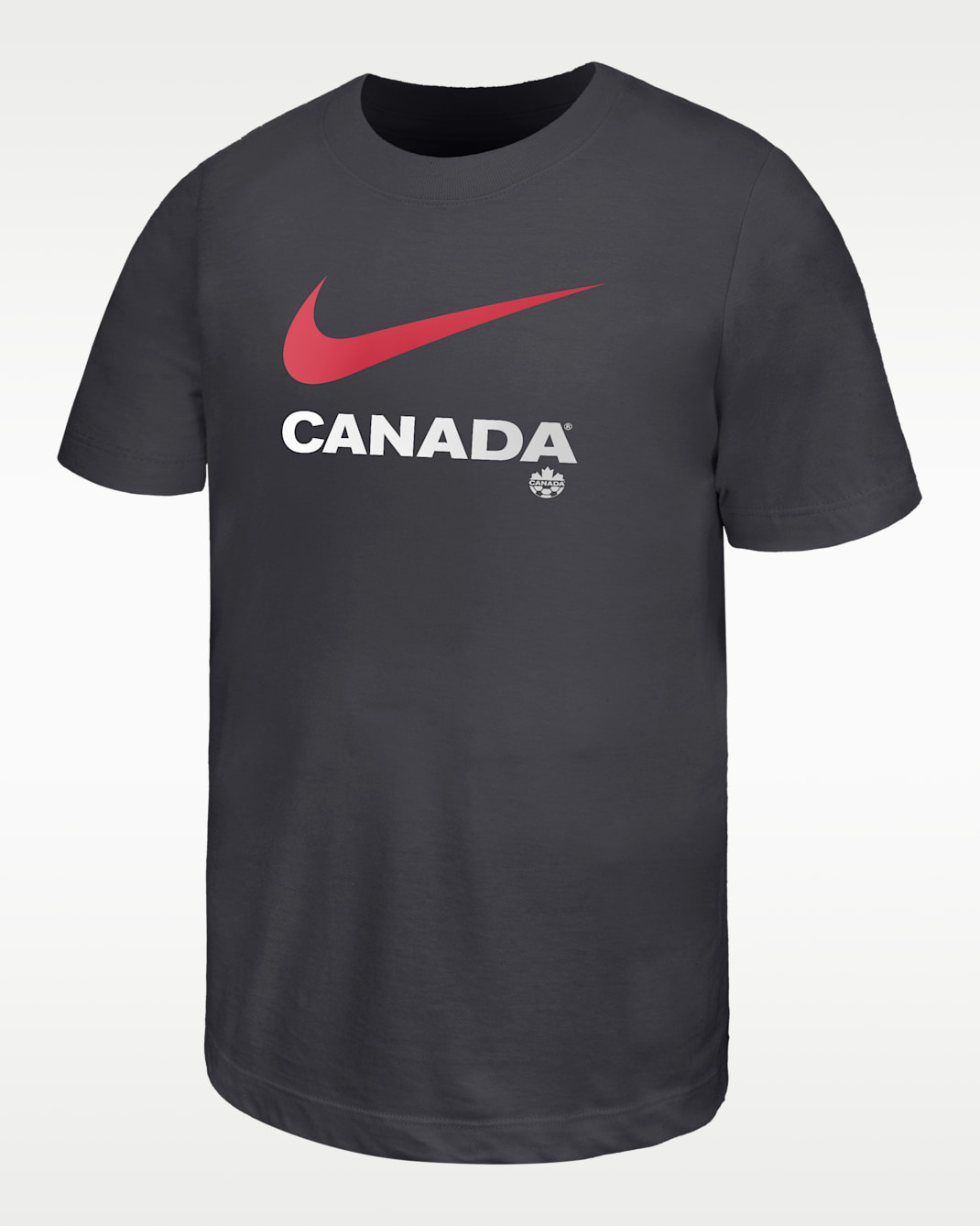 Canada Nike Fanwear Collection Big Kids' Soccer Cotton Short-Sleeve T-Shirt - Anthracite