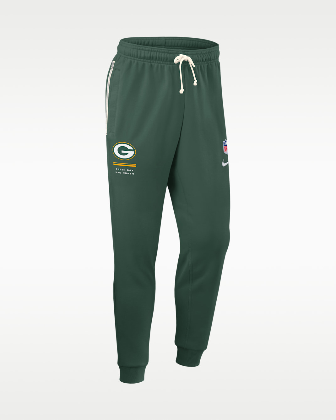 Pants Nike Dri-FIT de la NFL de pierna entallada para hombre Green Bay Packers Sideline Standard Issue - Verde